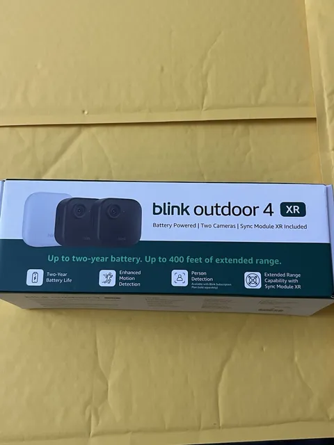 Blink Outdoor 4 XR Wireless Security Camera System - 2 Cameras & Sync Module XR