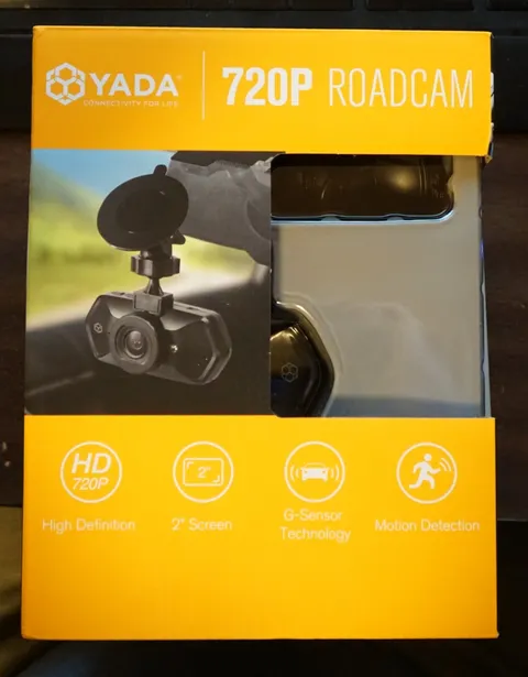 YADA 720P Roadcam. 2" Screen, G-Sensor Technology, Motion Detection 