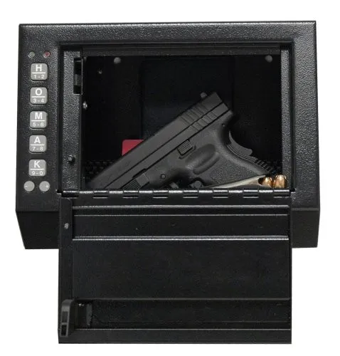 Homak HOM-HS10036684 Electronic Access Pistol Box, 10x5.5x7.5"