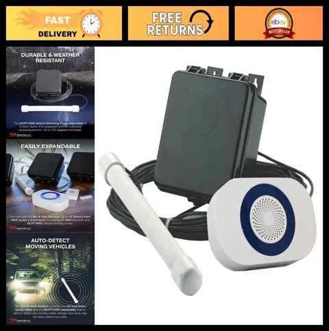 1-Mile Wireless Driveway Alarm System with Vehicle Probe Kit - Motion Sensor Ale