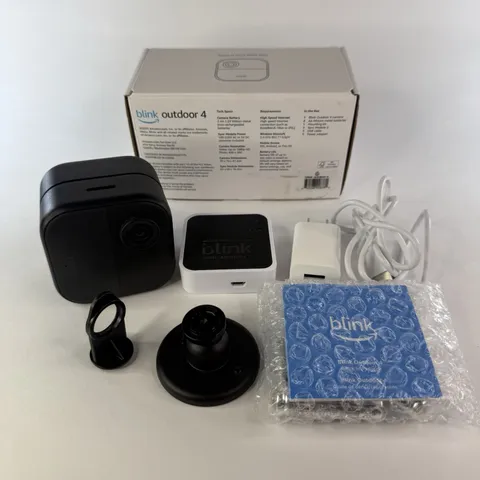 Blink Outdoor 4 4th Gen Security Camera B0B1N5HW22 Complete In Box Tested Works