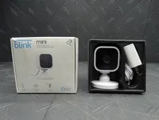 Blink Mini Indoor Wired 1080p Wi-Fi Security Camera in White (Lot of 2)