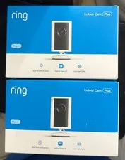 LOT OF 2 - NEW & SEALED Ring Indoor Cam Plus WHITE 2K Retinal Camera  B0G1PQ9DL8