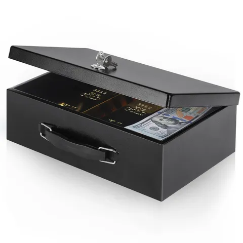 Fire Resistant Safe Fire Safe Box with Key Lock for Home Office Security Stor...