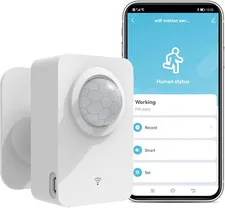 Wifi Wireless Motion Sensor: Smart PIR Motion Detector with App Notifications an