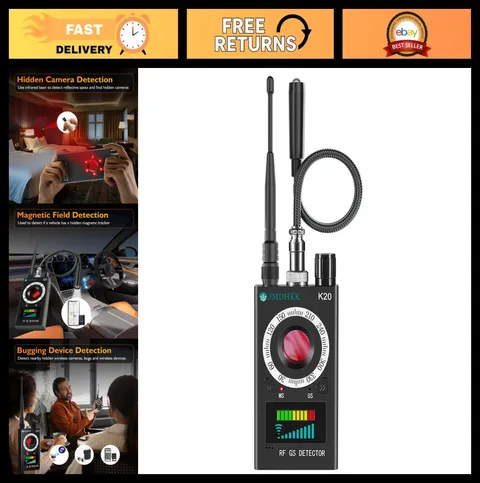 Hidden Camera & Bug Detector, Magnetic Field Scanner for Privacy Protection - Bl