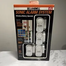 New Bell & Howell SONIC ALARM System Wireless Battery Operated NIB Original