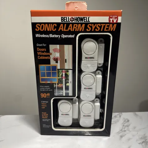 New Bell & Howell SONIC ALARM System Wireless Battery Operated NIB Original