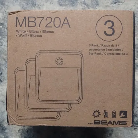 Mr Beams MB720A LED Motion Sensing Nightlight 20 Lumen 3-Pack White