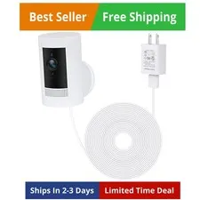 Power Adapter for Stick Up Cam Battery3rd Gen, with 30ft/9m Weatherproof Outd...
