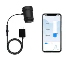 Ultrasonic Level Sensor with 2.4G WiFi,Non-Liquid & Solid Level Monitor,Tuya ...