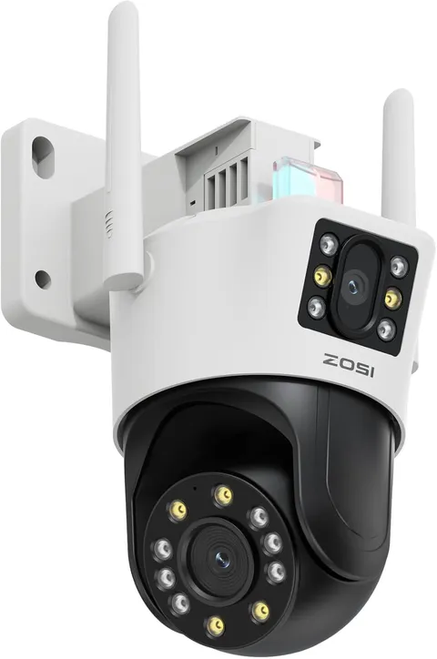C298 4MP PT Camera Outdoor, Dual-Lens (2 X 2MP) Wired Wifi Camera | 360° View, H