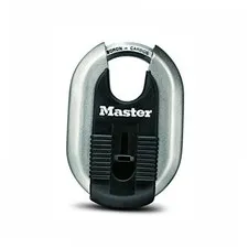 Master Lock Padlock, Magnum Stainless Steel Lock, 2-5/16 in. Wide, 187XD No Size