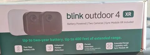 Blink Outdoor 4 XR 2-Camera Wireless Battery HD System, Alexa, Sync Module XR