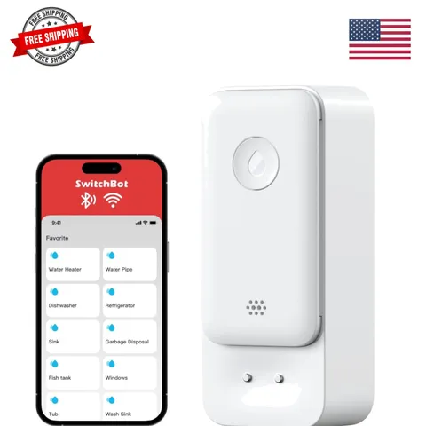 WiFi Water Sensor, Smart Water Leak Detector, 100dB Adjustable Alerts & App A...