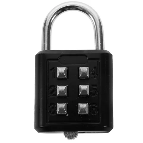 Durable Zinc Alloy Combination Padlock 6 Digit Lock for Locker and Luggage