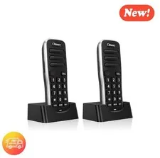 Wireless Intercom System 1 Mile Range, 10-Channel Rechargeable Home/Office 