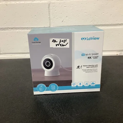 LaView 4MP Security Cameras Outdoor Indoor 2pc,2K Wired Cameras for Home Secu...