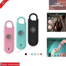 140dB Personal Safety Alarm for Women 3 Pack with Strobe Light Keychains Pink...