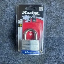 Master Lock 5D Laminated Steel Padlock 2in Wide Body 1in Shackle Heavy Duty New