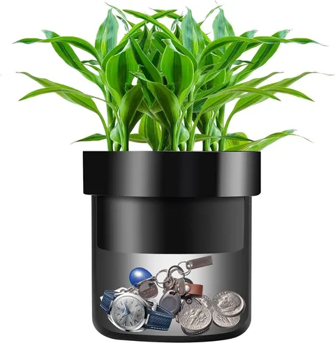 Flower Pot Diversion Safe with Key Lock, Secret Hidden Safe Lock Box, Perfect fo