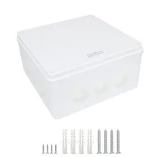 LeMotech Junction Box, ABS Plastic IP65 11.8" x x 5.9" (1pc), White