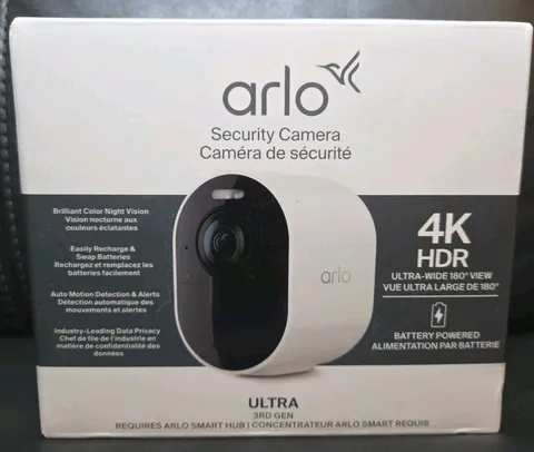 Arlo Ultra 4K HDR 3rd Gen Single Add On Security Camera Battery Powered NwSealed