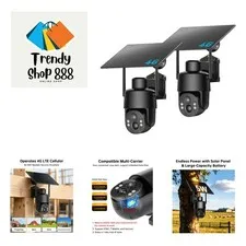 Waterproof 4G LTE Security Camera with Color Night Vision & Alerts