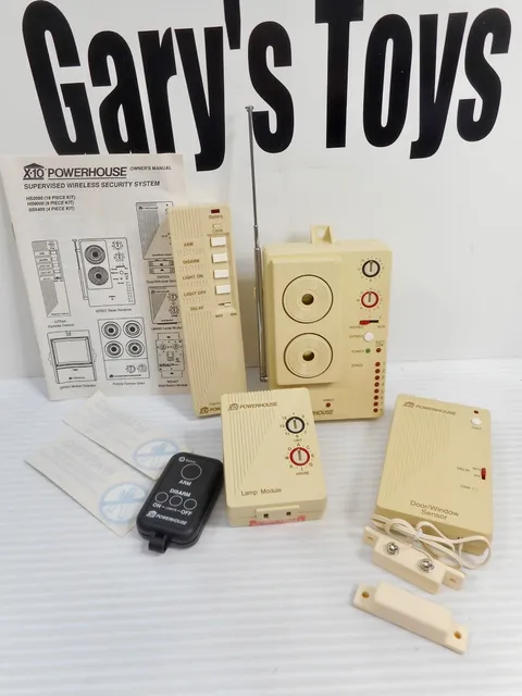 X10 Powerhouse Security System Lot Of Replacement Parts As Pictured