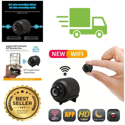 1080P Mini WiFi Security Camera Wireless Night Vision Motion Detection