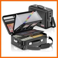 Fireproof Document Box, Hard Case Safe File Box with Lock, Black | 5200°F, Wa...
