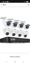 NEW Zosi 8CH Security System w/DVR No HDD ZR08AM/00 4AK-8141AW-US 4AK-2521AW-US
