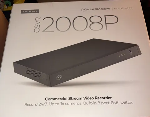 Alarm.com 8CH Commercial Streaming Video Recorder-3TB (CSVR) CSVR2008P-1X3TB