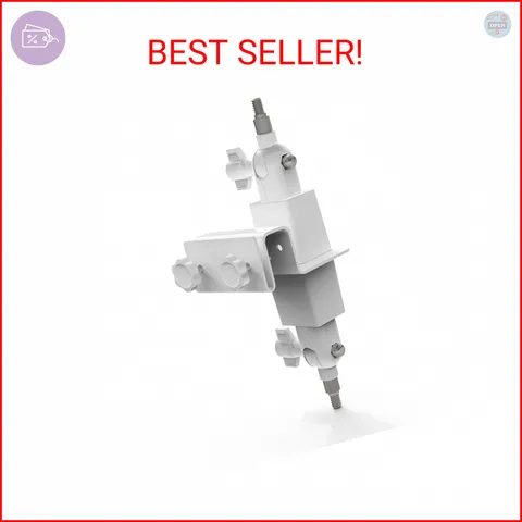 Holicfun 2-in-1 Gutter Mount for Ring, Arlo, and Cameras & Solar Panels with 1/4