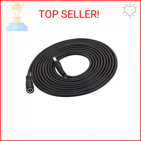 Extension Power Cable for Starlink mini, 10Ft Female to Male DC 5.5mm x 2.1mm Ex