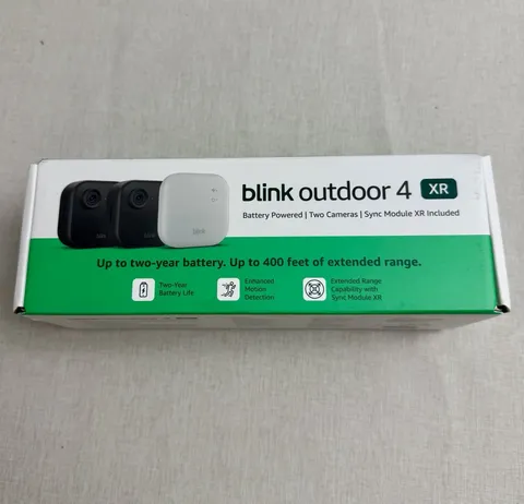 Blink Outdoor 4 XR 2-Pack Wireless Battery Outdoor 1080p Cameras + Sync Module