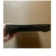 CANAVIS Wireless P2P Wi-Fi 4CH NVR CA-Wireless-NVR-4CH IP Network Recorder Black