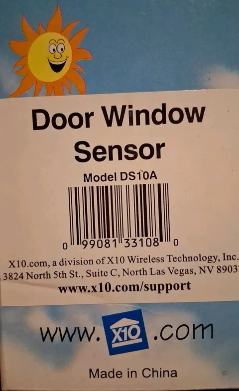 X10 DS10A Wireless Door Window Sensor Home Security System Powerhouse New In Box
