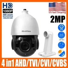 30X Zoom 4 in1 AHD/TVI/CVI/CVBS 1080P 2MP 4.5'' PTZ Speed Dome IR IP Camera US