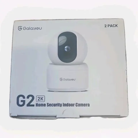 2K Galayou G2 Indoor Cameras 360 WiFi Home Security Camera 2-PACK Alexa Google