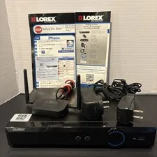 Lorex 4 Channel ECO Blackbox DVR Model LH030400 W WL2232 Wireless Receiver Cords