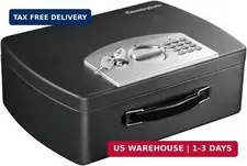 SentrySafe Portable Black Safe Box with Digital Keypad Lock, Small Steel Travel