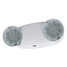 LFI Lights | Bright Oval Emergency Light | White Housing | Two LED Adjustable