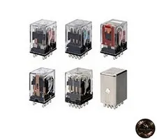 OMRON Mini Power Relay Standard Type 4-Pole Twin Contact Plug-in Terminal with