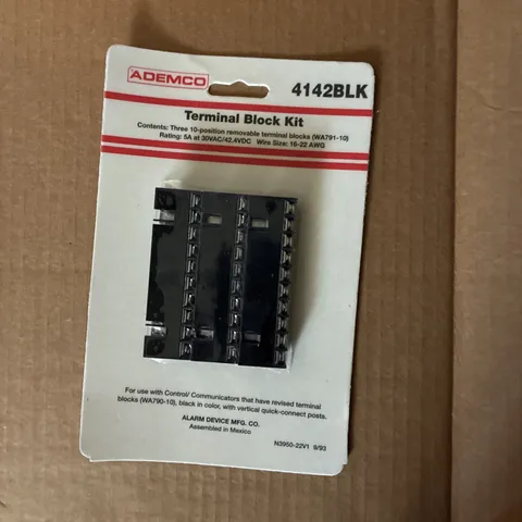 Ademco 4142BLK Terminal Block Kit for Home Security System Black NEW