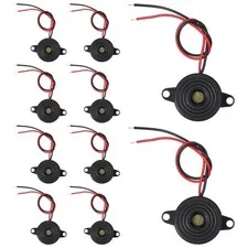 DC 3-24V Active Piezo Buzzer 85 db 2-Wire Electronic Buzzer Alarm Sounder (10...