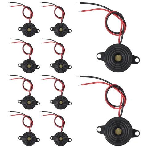 DC 3-24V Active Piezo Buzzer 85 db 2-Wire Electronic Buzzer Alarm Sounder (10...