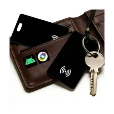 Android Wallet Tracker Card Rechargeable Air Tags-2 Pack, Works... FAST USA SHIP