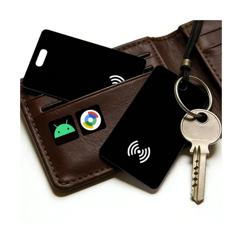 Android Wallet Tracker Card Rechargeable Air Tags-2 Pack, Works... FAST USA SHIP
