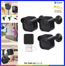 3 Pack Outdoor Camera Mount Weatherproof Housing 360 Adjustable Wall Bracket